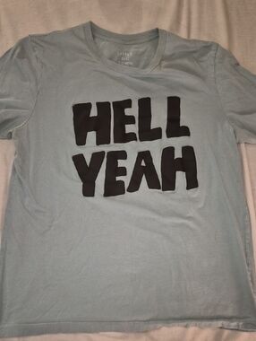 Little Big Town Concert Tee - Hell Yeah Graphic Tee - Light Blue Men’s Shirt